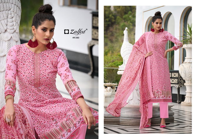 Kanikaari By Zulfat Cotton Dress Material Catalog